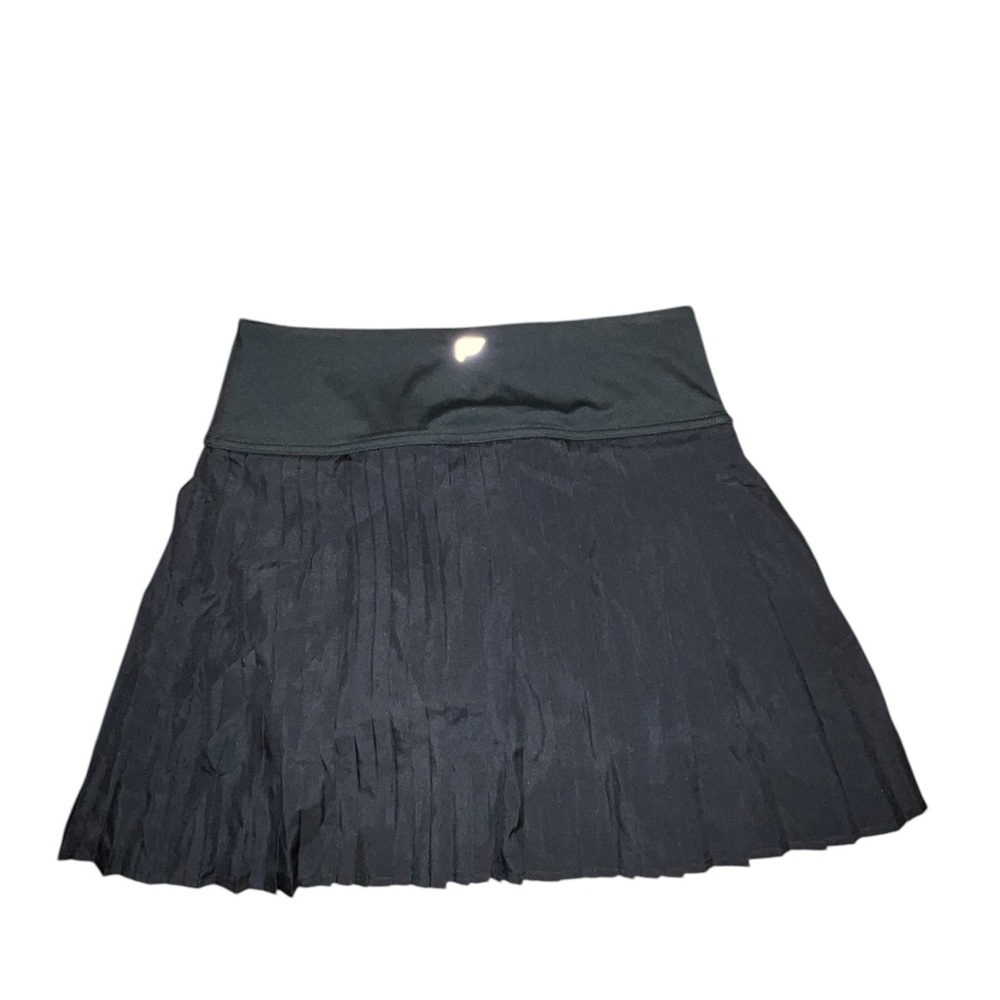 Fabletics Black Pleated Mini Skirt Women’s Medium - Picture 2 of 4
